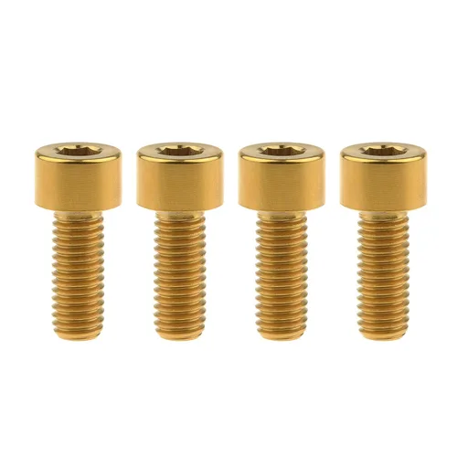 Miniatura 21 de Tornillos de titanio Ti M8 x15 20 25 30 35 40 45 50 60 2.756 in 0.049 in de paso hexagonal Allen Tornillos de cabeza hueca paquete de 4
