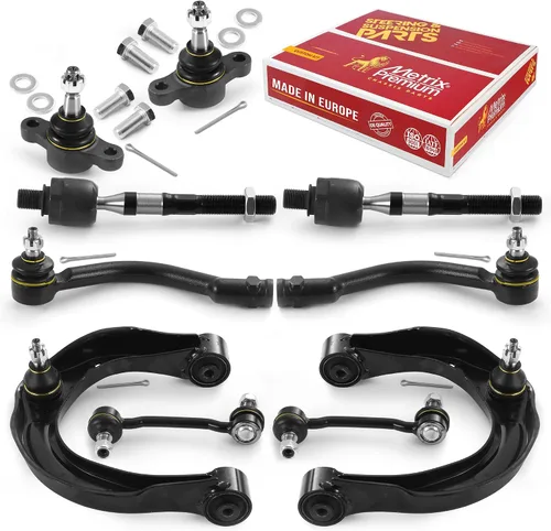 Miniatura 96 de Metrix Premium Chassis Parts - Kit de suspensión delantera de 10 piezas para BMW X5 2007-2013, BMW X6 2008-2014, reemplazo, fabricado en Europa