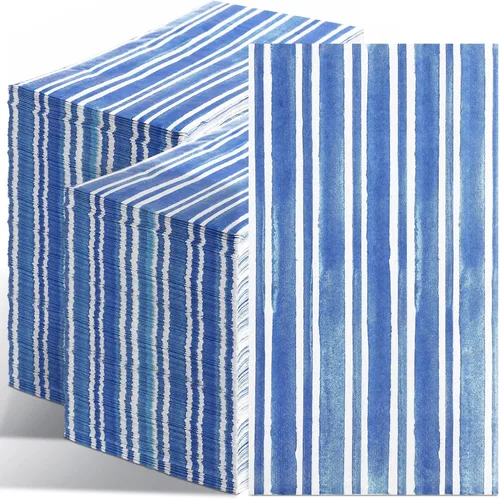 Colarr Servilletas de papel desechable de 3 capas para invitados, toallas decorativas de papel ligero, toallas de mano para baño, inodoro, polvo,