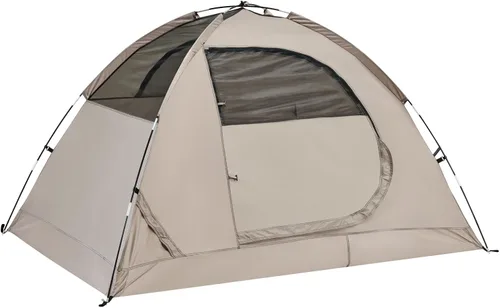 Miniatura 5 de Amplia tienda de campaña impermeable para 2/4 personas para 4 estaciones con gran sobretecho – Versátil tienda de campaña al aire libre