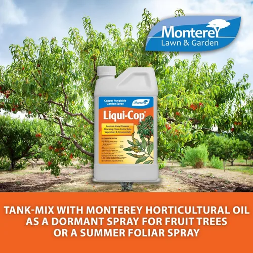 Miniatura 2 de Monterey Spray de jardín fungicida de cobre incluido con cuchara medidora, controla enfermedades en cítricos, frutas, nueces, verduras