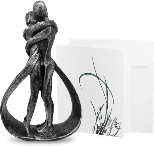Miniatura 9 de Esculturas modernas de resina para parejas, decoración del hogar, regalo romántico para bodas, día de San Valentín y aniversarios, figura decorativa