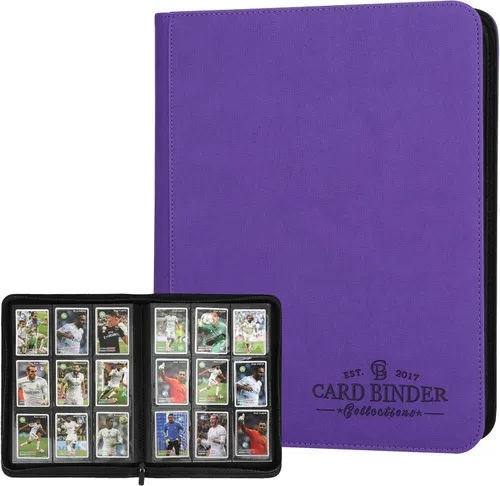 Miniatura 28 de Carpeta para Tarjetas Coleccionables, Carpeta Álbum de Colección de Tarjetas con 540 Bolsillos de Carga Lateral, Carpeta Álbum de 9 Bolsillos
