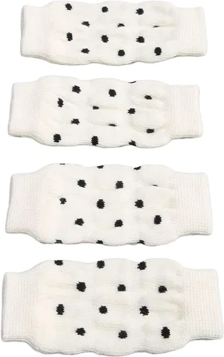 Miniatura 10 de Dog Elbow Protector, 4PCS Pet Leg Sleeves Knitted Leg Support Wraps with Polka Dot Design for Small Medium Dogs (S)