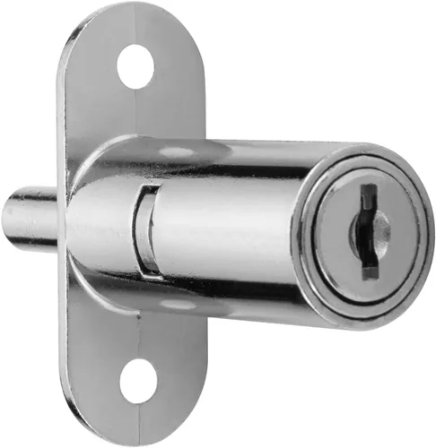 Miniatura 7 de XIEHE 105 - Cerradura de émbolo para puerta corrediza con 2 llaves (paquete de 4 unidades de 0.7 x 1.2 pulgadas de largo)