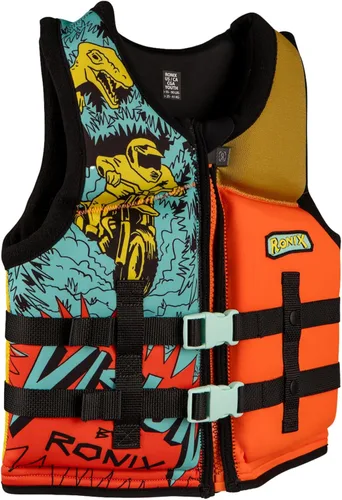 Miniatura 2 de Ronix Vision - Chaleco salvavidas CGA para niño - Azul/Naranja/Amarillo