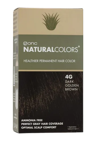 Tinte permanente para cabello, colores naturales, calidad de peluquería, con ingredientes orgánicos, sin amoniaco, resorciniol, parabenos y 4G
