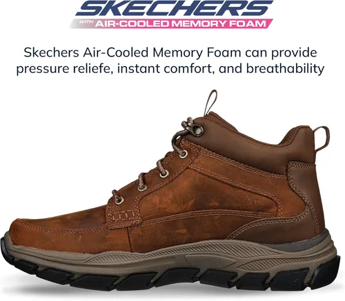 Miniatura 5 de Skechers Respected-Boswell Mid Top - Tenis de cuero con puntera tipo mocasín para hombre