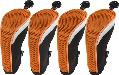 Miniatura 10 de Andux – Fundas de cabeza de palo de golf híbridos set de 4 con intercambiable Número Etiquetas con Dial No. Etiqueta Tubería de colores todos