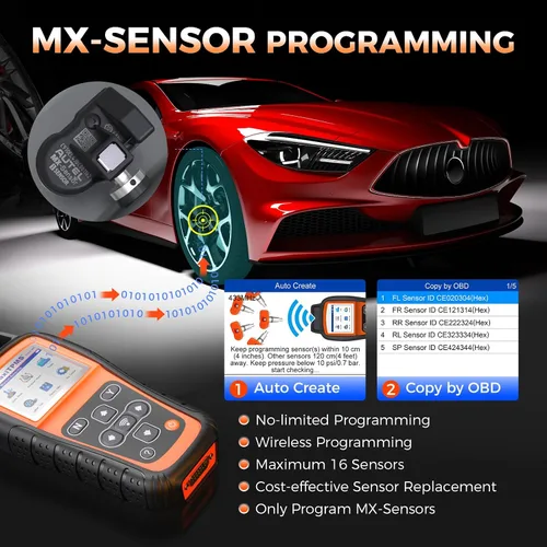 Miniatura 4 de OTOFIX Herramienta de programación TireGO 808 TPMS, actualización 2026 Wi*Fi TPMS herramienta de escaneo Relearn Activar todos los sensores TPMS