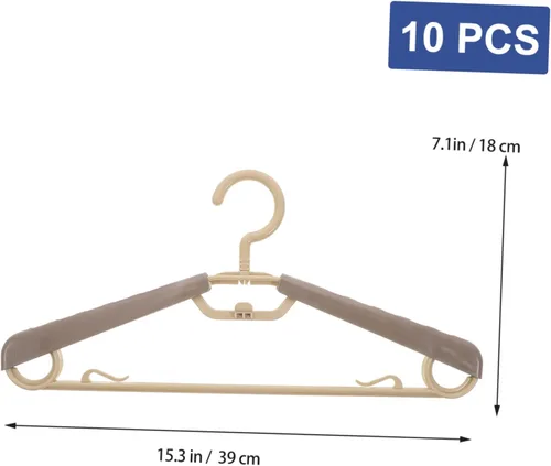 Miniatura 2 de Cabilock Perchas de traje para hombre, 10 perchas extra anchas sin golpes de 16 a 23 pulgadas, ahorro de espacio, resistentes para organizador