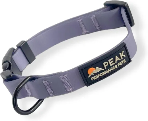 Miniatura 10 de Overlook Collar Impermeable para Perros Mediano Naranja Amanecer, Duradero, Cómodo Cachorros Grandes y Perros Medianos Fácil de Limpiar, A