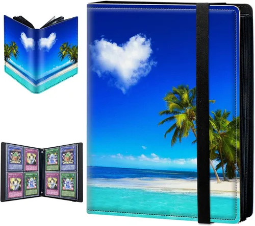 Miniatura 13 de Carpeta para tarjetas intercambiables, 4 bolsillos para tarjetas intercambiables, 160 bolsillos de doble cara, funda para tarjetas