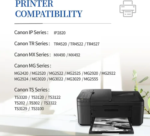 Miniatura 2 de INKCLOUD - Cartuchos de tinta compatibles de repuesto para Canon Ink 243 243XL PG243 PG-243 XL para impresoras Canon Pixma TR4520 MG2522 TS3322
