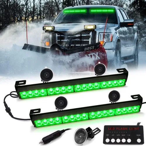 Miniatura 9 de Ediors barra de luces led de 16 pulgadas y 7 funciones, luz de emergencia, de advertencia para tráfico, luz de led estroboscópica con soportes