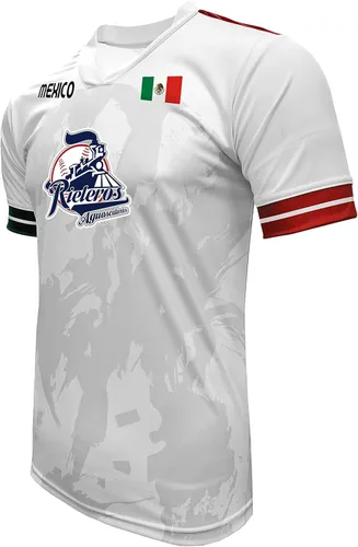 Miniatura 2 de Jersey México Rieleros de Aguascalientes100% Poliéster BlancoGris_Hecho en México