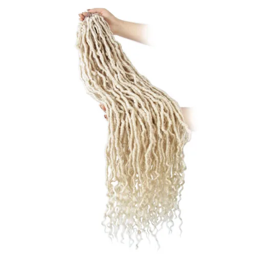 BOHOBABE Rastas Falsas de Cabello de Ganchillo de 30 Pulgadas, Rastas Suaves Boho de Ganchillo con Puntas Rizadas, Rastas Largas de Diosa Bohemia de