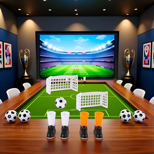 Juego de fútbol de dedo con dos objetivos para los fanáticos regalos de fiesta del club - Productos de fútbol, juegos de fútbol