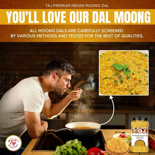 Miniatura 7 de Lentejas TAJ Moong Dal Mung, (4 libras)