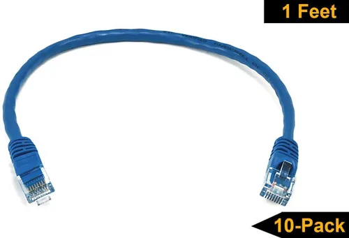 Miniatura 2 de iMBAPrice - Cable de categoría 6 - Paquete de 10 unidades Azul