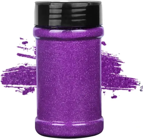 Miniatura 23 de TORC Purpurina fina roja de 1 libra y 16 onzas de purpurina en polvo para vasos, resina para manualidades, slime, cosméticos, pintura de uñas, Rojo