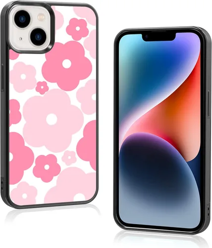 Miniatura 114 de Funda para iPhone 8 Plus y iPhone 7 Plus, linda funda Kawaii azul hibisco hawaiano floral estética floral para niñas preppy mujeres