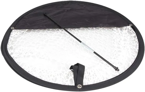 Miniatura 5 de Práctica de entrenamiento portátil de tiro de golf para practicar astillado, cesta de red duradera, portátil, plegable, color negro