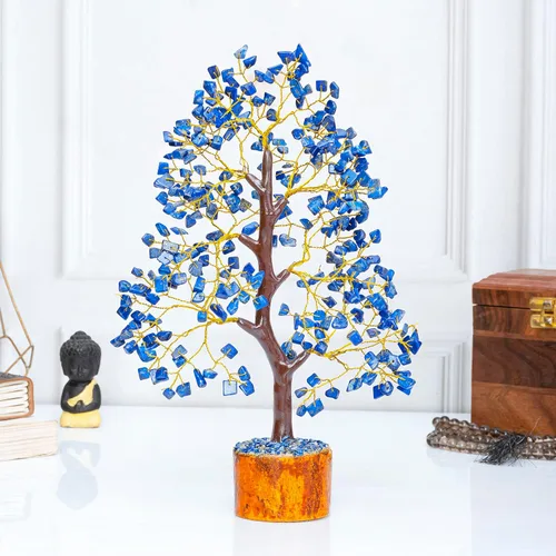 Miniatura 7 de Árbol de la vida de cristales de lapislázuli, piedras preciosas de chakras, feng shui, árbol del dinero, regalo de cristales sanadores, regalo