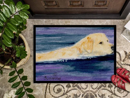 Miniatura 3 de Caroline's Treasures SS8814JMAT - Felpudo dorado Retriever de 24 x 36 pulgadas, para interiores y exteriores, para entrada, antideslizante, lavable
