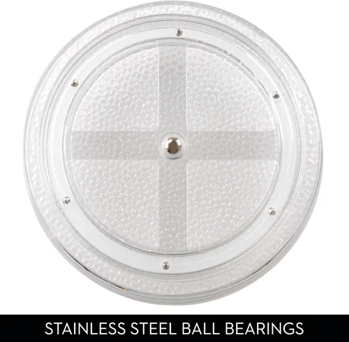 Miniatura 4 de iDesign The Rain Collection Lazy Susan Organizador Giratorio, 9" x 9" x 1.5", Transparente