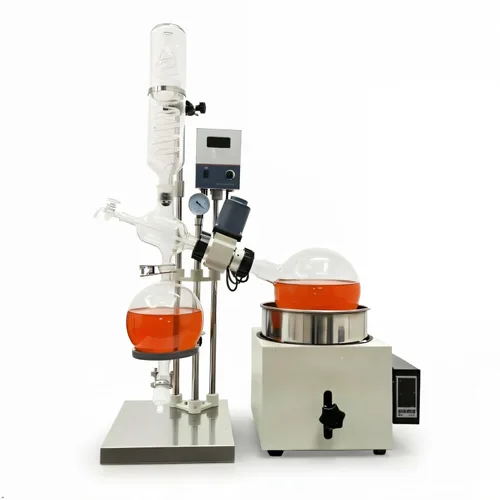 Miniatura 10 de Evaporador rotatorio de laboratorio de 110 V 2L sistema eléctrico de destilación al vacío con elevación de 4.724 in para aceites esenciales