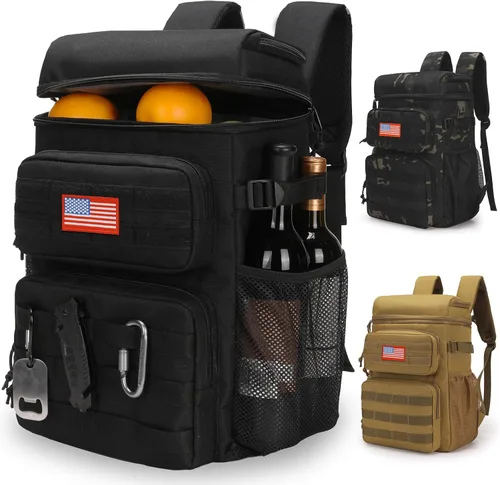 Mochila térmica táctica, suave y ligera, a prueba de fugas, bolsa térmica aislada, bolsa térmica suave portátil impermeable para playa, viajes,