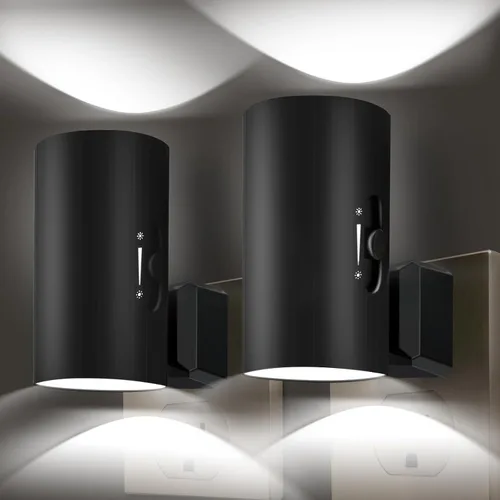 Miniatura 8 de Luces nocturnas enchufables a la pared, luz nocturna LED enchufable, sensor de luz del atardecer al amanecer, luz de pared de brillo ajustable