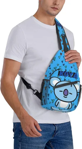 Miniatura 8 de SSNDFVY Bolso bandolera de gran capacidad para mujeres y hombres, bolso cruzado, bolso de hombro, bolsas de pecho para viajes, senderismo, gimnasio
