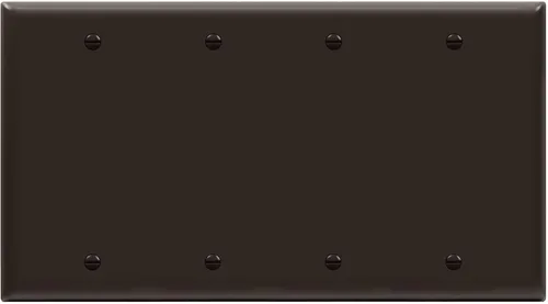 Miniatura 21 de Enerlites Cubierta de Dispositivo en Blanco Placa de Pared, Acabado Brillante, Tamaño 4-Gang 4.50" x 8.19", Policarbonato Termoplástico Irrompible