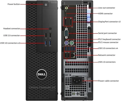 Miniatura 3 de Dell Precision Tower 3420 SFF Computadora de escritorio, Intel Core i5-6500 3.2GHz, 16 GB de RAM, unidad de estado sólido de 512 GB, WiFi, BT