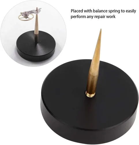 Miniatura 2 de plplaaoo Herramienta de relojeros de tacón, soporte de equilibrio de reloj de metal, soporte de equilibrio de reloj, soporte de puente