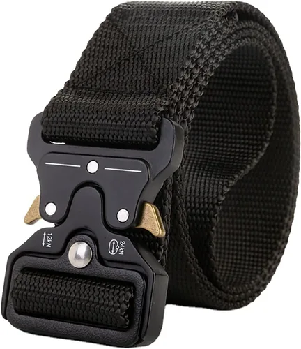 Miniatura 15 de AIBEARTY Cinturón de lona con hebilla ajustable, cintura larga para mujeres, hombres, adolescentes
