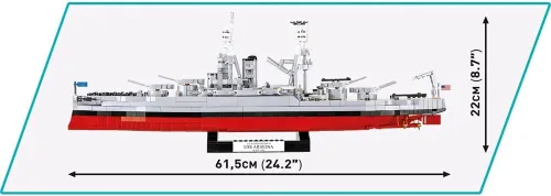 Miniatura 4 de COBI - Colección histórica de la Segunda Guerra Mundial, USS Arizona (BB-39)
