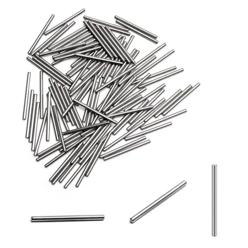 Miniatura 12 de MroMax 100 pasadores cilíndricos de acero inoxidable 304 M1.0.197 x 0.236 in, clavijas de soporte de estante para dispositivos metálicos