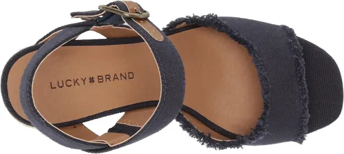 Miniatura 5 de Lucky Brand Sandalias de cuña Mindra para mujer, Azul