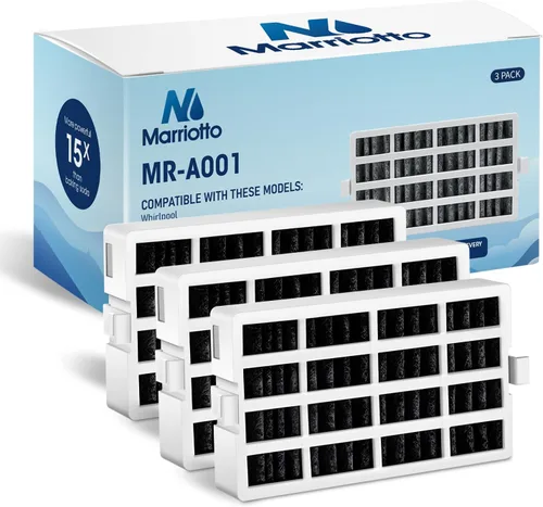 MARRIOTTO Repuesto para filtro de aire para refrigerador Whirlpool, compatible con W10311524, Kenmore, FreshFlow, AIR1, W10335147, 2319308,
