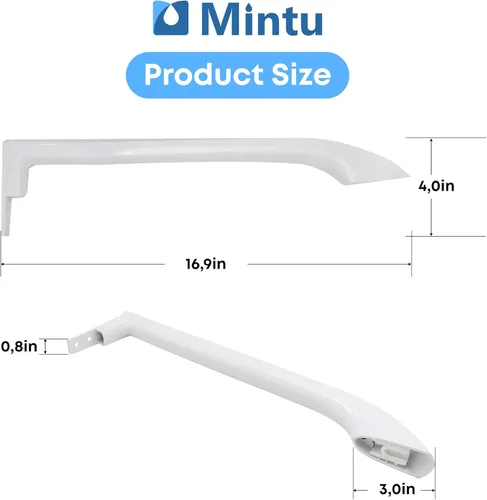 Miniatura 2 de Manijas de puerta de repuesto para Frigidaire FFTR1817LW9 FFTR1821QW1 FFTR1814QW1 LFTR1814LW1 LFHT1831QP3 FFHT1826LW2 FFTR1814QW3 FFTR1814QW0