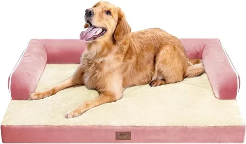 Miniatura 20 de Cama ortopédica impermeable para perros pequeños, cama para perros de tamaño mediano, cómoda cama para mascotas y gatos con lados, funda extraíble