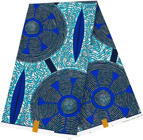 Miniatura 16 de BintaRealWax Tela Africana Ankara de Poliéster con Impresiones de Cera 6 Yardas de Tela Africana Tradicional para Vestido de Fiesta PL536