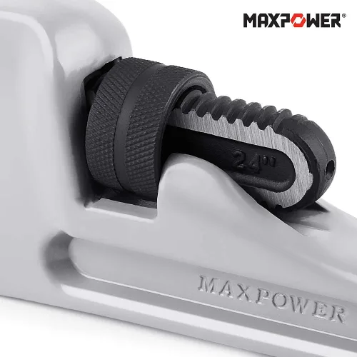 Miniatura 4 de MAXPOWER Llave de tubo de 24 pulgadas Llave de tubo recta de aluminio Llave de plomería de 24 pulgadas para trabajo pesado