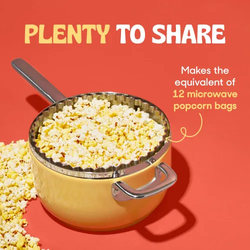 Miniatura 7 de Popsmith - Núcleos de palomitas de maíz amarillos de 28 onzas para hacer estallar - Cultivados en Estados Unidos, sin OMG, veganos y totalmente