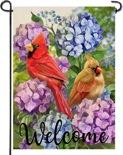 Miniatura 7 de Artofy Bandera decorativa pequeña para jardín de primavera y verano con diseño de abejorros y girasoles, flor feliz de abeja, decoración exterior