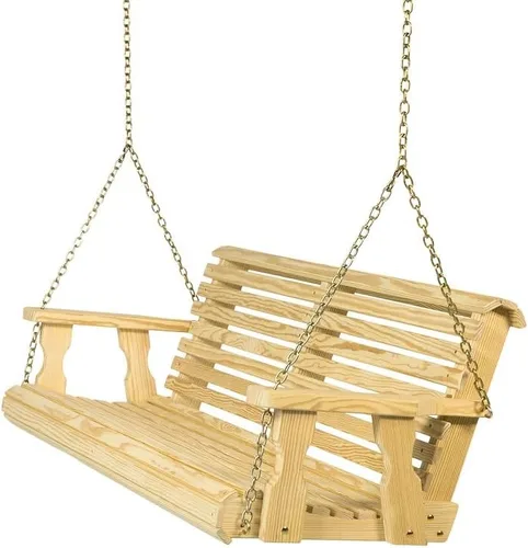 Miniatura 22 de Amish Casual resistente con inclinación hacia atrás, columpio de 3 pies para pórtico de madera en tinte cedro, auténtica artesanía Amish de pino