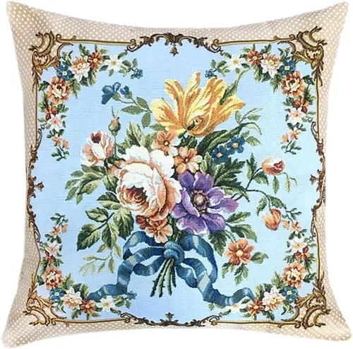 Miniatura 19 de STP GOODS Almohada de tapiz, almohada decorativa, decoración bohemia perfecta para sofá, sala de estar, dormitorio, cojín de sofá de 18 x 18